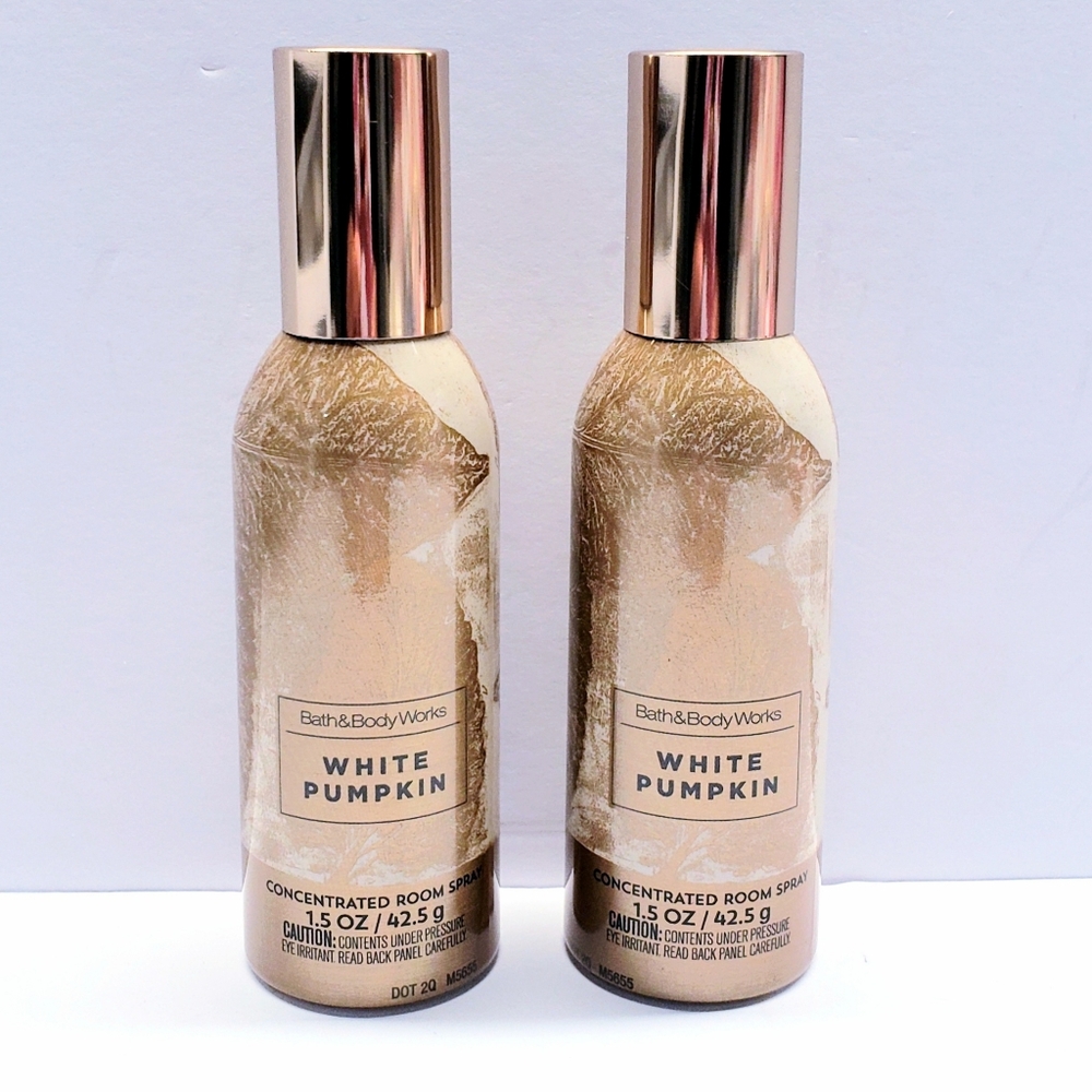 Bath & Body Works WHITE PUMPKIN Concentrated Room Spray, 1.5 Oz (2 pcs)